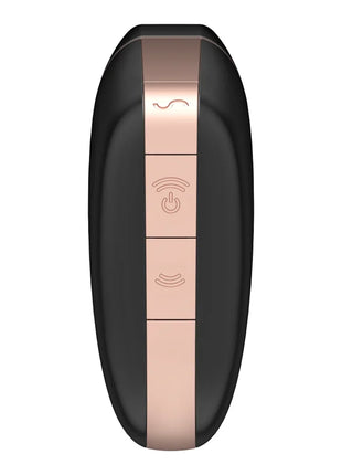 SATISFYER - LOVE TRIANGLE STIMULATOR & VIBRATOR SCHWARZ - Druckwellen saugende Vibratoren