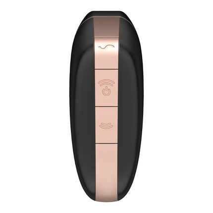 SATISFYER - LOVE TRIANGLE STIMULATOR & VIBRATOR SCHWARZ - Druckwellen saugende Vibratoren