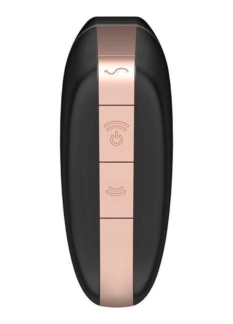 SATISFYER - LOVE TRIANGLE STIMULATOR & VIBRATOR SCHWARZ - Druckwellen saugende Vibratoren