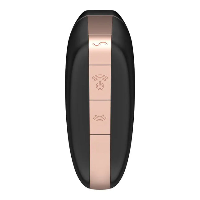 SATISFYER - LOVE TRIANGLE STIMULATOR & VIBRATOR SCHWARZ - Druckwellen saugende Vibratoren