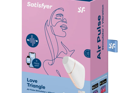 SATISFYER - LOVE TRIANGLE STIMULATOR & VIBRATOR SCHWARZ - Druckwellen saugende Vibratoren