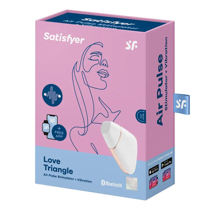 SATISFYER - LOVE TRIANGLE STIMULATOR & VIBRATOR SCHWARZ - Druckwellen saugende Vibratoren