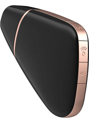 SATISFYER - LOVE TRIANGLE STIMULATOR & VIBRATOR SCHWARZ - Druckwellen saugende Vibratoren