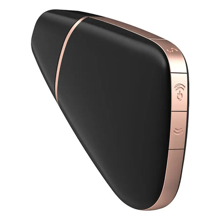 SATISFYER - LOVE TRIANGLE STIMULATOR & VIBRATOR SCHWARZ - Druckwellen saugende Vibratoren