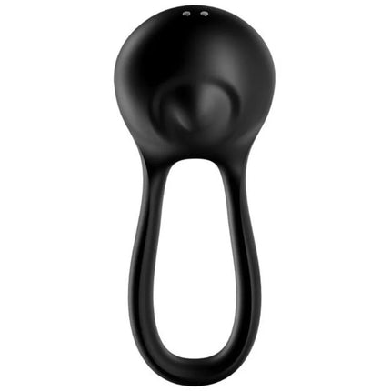 SATISFYER - MAJESTIC DUO RING VIBRATOR SCHWARZ - Penisring für Paare