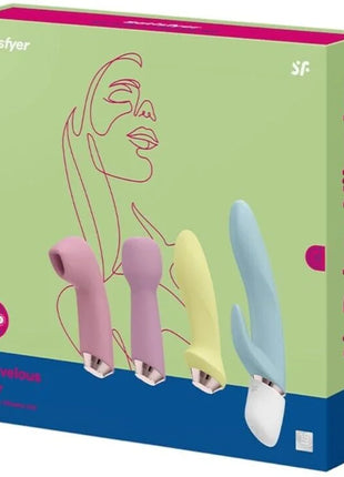 SATISFYER - MARVELOUS FOUR VIBRATOR UND LUFTPULSSET - Druckwellen saugende Vibratoren