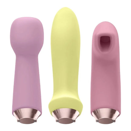 SATISFYER - MARVELOUS FOUR VIBRATOR UND LUFTPULSSET - Druckwellen saugende Vibratoren