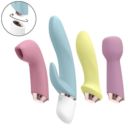 SATISFYER - MARVELOUS FOUR VIBRATOR UND LUFTPULSSET - Druckwellen saugende Vibratoren