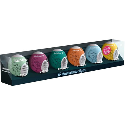 SATISFYER - MASTURBATOR EIER 6 EINHEITEN SET - Ei-Masturbator