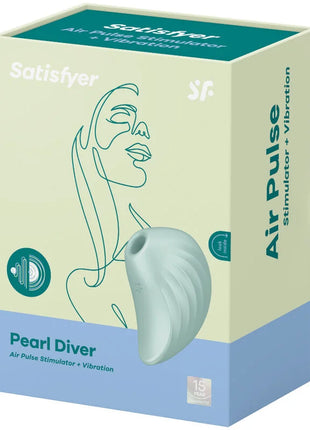 SATISFYER - PEARL DIVER AIR PULSE STIMULATOR & VIBRATOR GRÜN - Druckwellen saugende Vibratoren