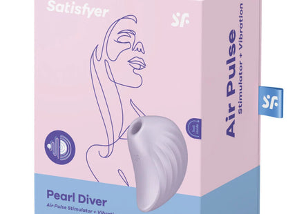 SATISFYER - PEARL DIVER AIR PULSE STIMULATOR & VIBRATOR GRÜN - Druckwellen saugende Vibratoren