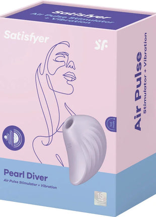 SATISFYER - PEARL DIVER AIR PULSE STIMULATOR & VIBRATOR GRÜN - Druckwellen saugende Vibratoren