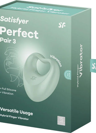 Satisfyer Perfect Pair 3 – 2-in-1 Penisring & Finger-Vibrator - Penisring für Paare
