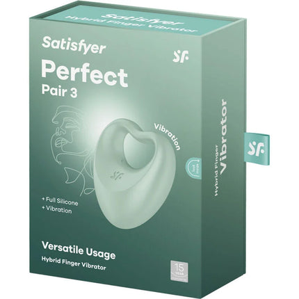 Satisfyer Perfect Pair 3 – 2-in-1 Penisring & Finger-Vibrator - Penisring für Paare