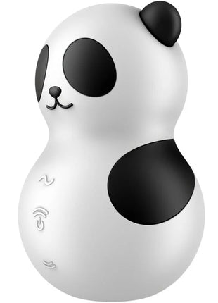 SATISFYER - POCKET PANDA STIMULATOR & VIBRATOR SCHWARZ WEISS