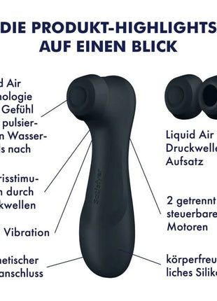 SATISFYER - PRO 2 GENERATION 3 LIQUID AIR TECHNOLOGY WEINROT - DRUCKWELLENVIBRATOREN ohne Vibration