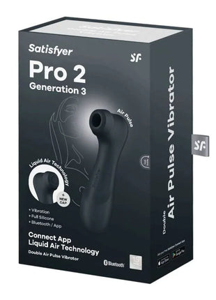 SATISFYER - PRO 2 GENERATION 3 WINE RED BLUETOOTH & APP - DRUCKWELLENVIBRATOREN ohne Vibration