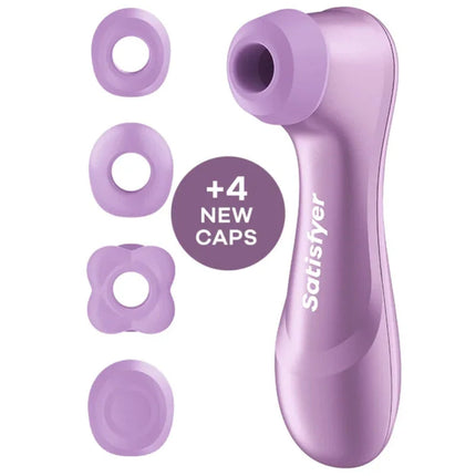 Satisfyer pro 2 generation 4 klitoralstimulator amethyst mit vier neuen aufsätzen für intensive stimulation