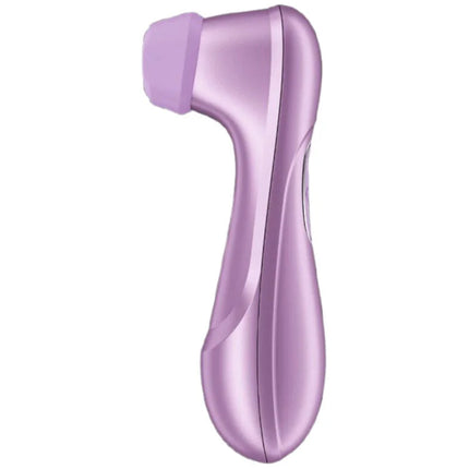 Satisfyer pro 2 generation 4 klitorisstimulator in lavendelfarben mit glattem, glänzendem finish und ergonomischem design