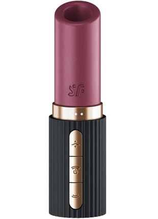 SATISFYER - PRO 2 KISS WAVE KLITORIS-STIMULATOR GRANAT / SCHWARZ