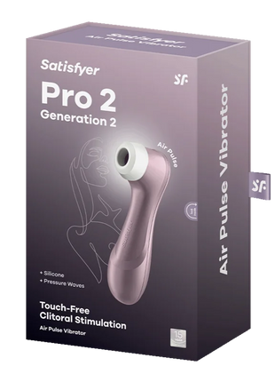 SATISFYER - PRO 2 LUFTPULSSTIMULATOR VIOLETT - DRUCKWELLENVIBRATOREN ohne Vibration