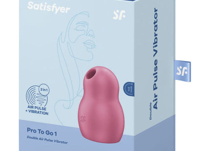 SATISFYER - PRO TO GO 1 - DOPPELTER LUFTPULSSTIMULATOR & VIBRATOR - Druckwellen saugende Vibratoren