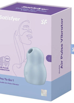 SATISFYER - PRO TO GO 1 - DOPPELTER LUFTPULSSTIMULATOR & VIBRATOR - Druckwellen saugende Vibratoren