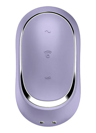 SATISFYER - PRO TO GO 2 DOPPELTER LUFTPULSSTIMULATOR & VIBRATOR VIOLETT - Druckwellen saugende Vibratoren