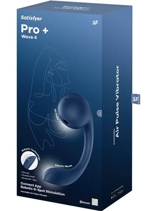 SATISFYER - PRO+ WAVE 4 G-SPOT & AIR PULSE STIMULATOR KOSTENLOSE APP DUNKELBLAU - Druckwellen saugende Vibratoren