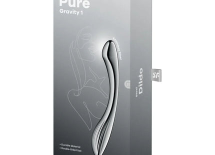 SATISFYER - PURE GRAVITY 1 DOPPELENDELLER DILDO AUS EDELSTAHL