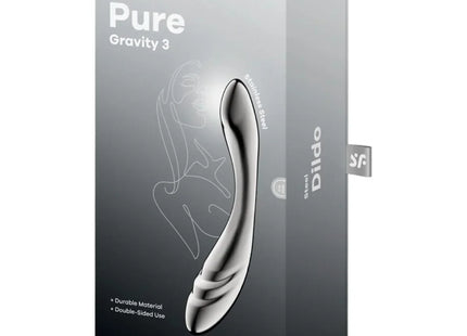 SATISFYER - PURE GRAVITY 3 EDELSTAHL DOPPELENDELLER DILDO