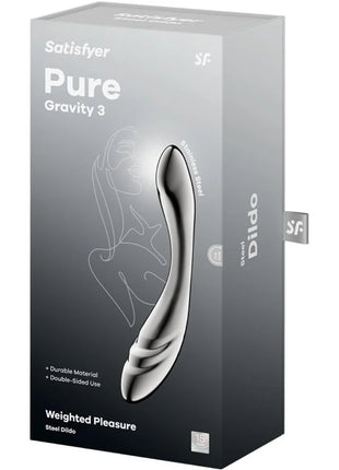 SATISFYER - PURE GRAVITY 3 EDELSTAHL DOPPELENDELLER DILDO