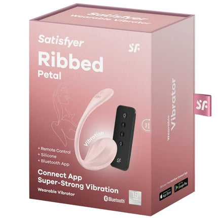 SATISFYER - RIBBED PETAL G POINT FERNBEDIENUNG STIMULATOR ROSE KOSTENLOSE APP - Paarvibratoren