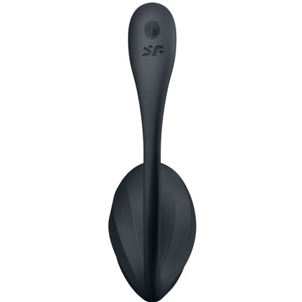 SATISFYER - RIBBED PETAL G POINT STIMULATOR FERNBEDIENUNG SCHWARZ KOSTENLOSE APP - Paarvibratoren