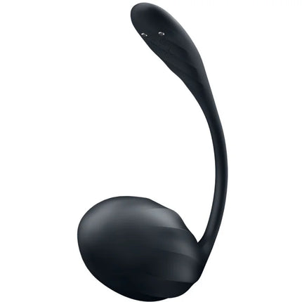 SATISFYER - RIBBED PETAL G POINT STIMULATOR FERNBEDIENUNG SCHWARZ KOSTENLOSE APP - Paarvibratoren