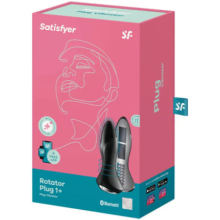 SATISFYER - ROTATOR PLUG 1+ VIBRIERENDER PLUG - APP - Analplug