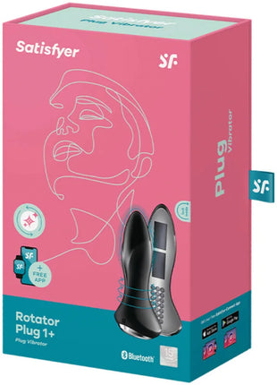 SATISFYER - ROTATOR PLUG 1+ VIBRIERENDER PLUG - APP - Analplug
