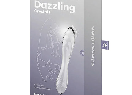 SATISFYER - SCHILLERNDER TRANSPARENTER KRISTALL - Glasdildo