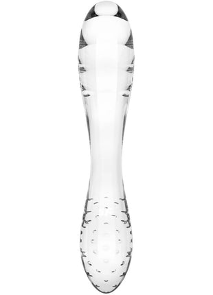 SATISFYER - SCHILLERNDER TRANSPARENTER KRISTALL - Glasdildo