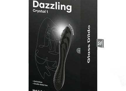 SATISFYER - SCHILLERNDER TRANSPARENTER KRISTALL - Glasdildo