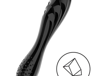 SATISFYER - SCHILLERNDER TRANSPARENTER KRISTALL - Glasdildo