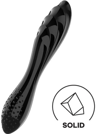 SATISFYER - SCHILLERNDER TRANSPARENTER KRISTALL - Glasdildo