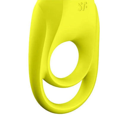 SATISFYER - SPECTACULAR DUO RING VIBRATOR GELB - Penisring für Paare