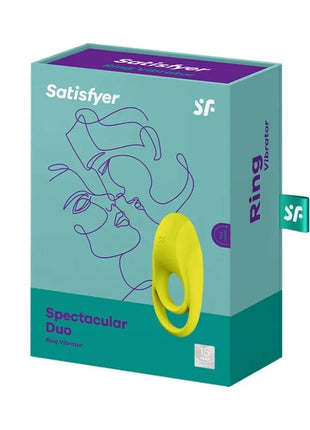 SATISFYER - SPECTACULAR DUO RING VIBRATOR GELB - Penisring für Paare