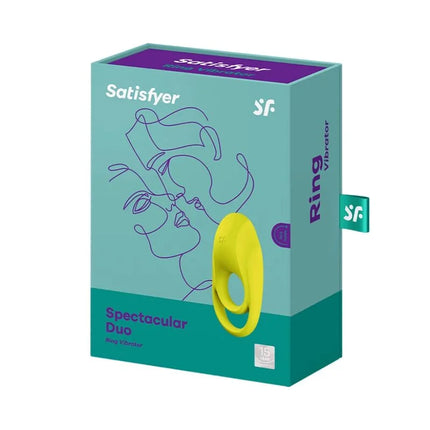 SATISFYER - SPECTACULAR DUO RING VIBRATOR GELB - Penisring für Paare