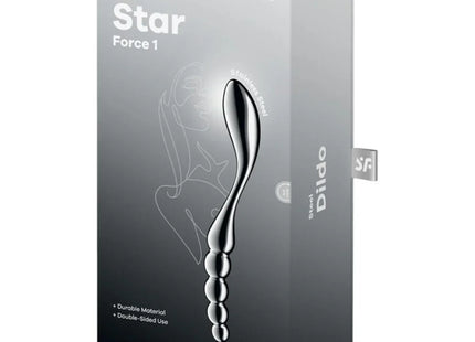 SATISFYER - STAR FORCE 1 DOPPELDILDO AUS EDELSTAHL
