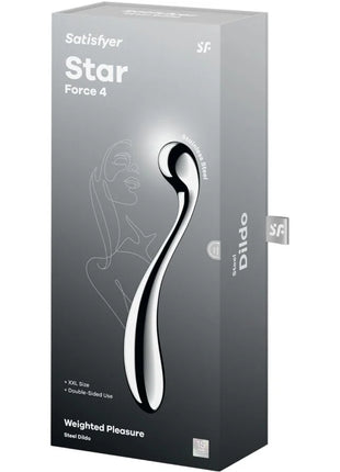 SATISFYER - STAR FORCE 4 EDELSTAHL DOPPELDILDO