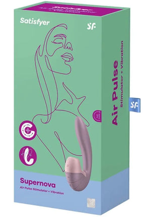 SATISFYER - SUPERNOVA LUFTPULSSTIMULATOR & VIBRATION WEISS - Druckwellen saugende Vibratoren