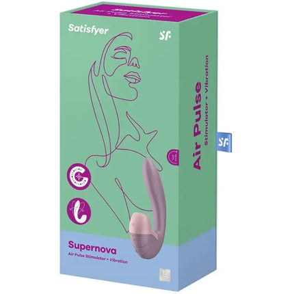 SATISFYER - SUPERNOVA LUFTPULSSTIMULATOR & VIBRATION WEISS - Druckwellen saugende Vibratoren