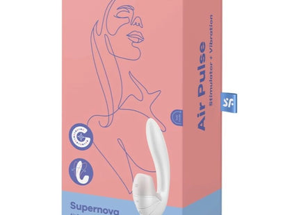SATISFYER - SUPERNOVA LUFTPULSSTIMULATOR & VIBRATION WEISS - Druckwellen saugende Vibratoren